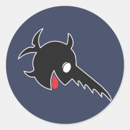 Emblem U-96 - Der lachende Schwertfisch Runder Aufkleber