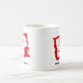 Emblem u. Netz Kaffeetasse (Mittel)