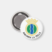Emblem von Andorra la Vella Magnet (Vorderseite/Rückseite)