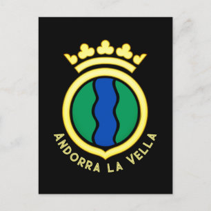 Emblem von Andorra la Vella Postkarte