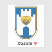 Emblem von Berat, Albanien Aufkleber (Blatt)