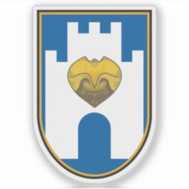 Emblem von Berat, Albanien Aufkleber