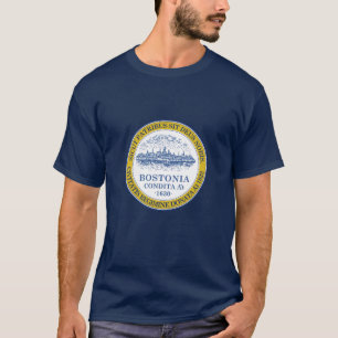 Emblem von Boston, Massachusetts T - Shirt