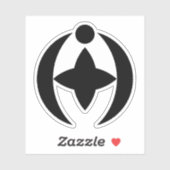 Emblem von Chiba, Chiba, Japan Aufkleber (Blatt)