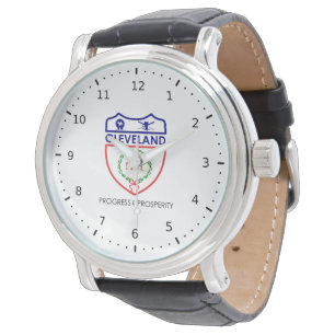 Emblem von Cleveland, Ohio Armbanduhr