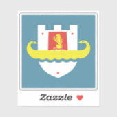 Emblem von Durrës, Albanien Aufkleber (Blatt)