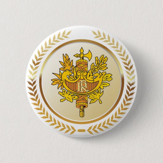 Emblem von Frankreich Button (Vorderseite)
