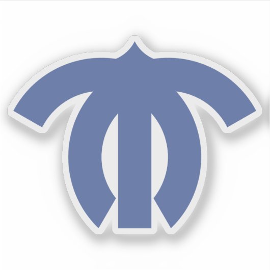 Emblem von Ichihara, Chiba, Japan Aufkleber (Vorderseite)