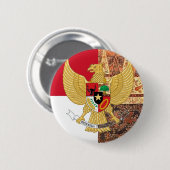Emblem von Indonesien - Garuda Pancasila Button (Vorne & Hinten)