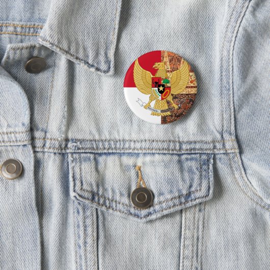 Emblem von Indonesien - Garuda Pancasila Button (Beispiel)