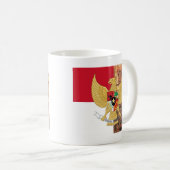Emblem von Indonesien - Garuda Pancasila Kaffeetasse (VorderseiteRechts)