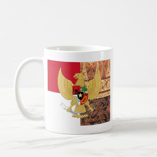 Emblem von Indonesien - Garuda Pancasila Kaffeetasse (Links)