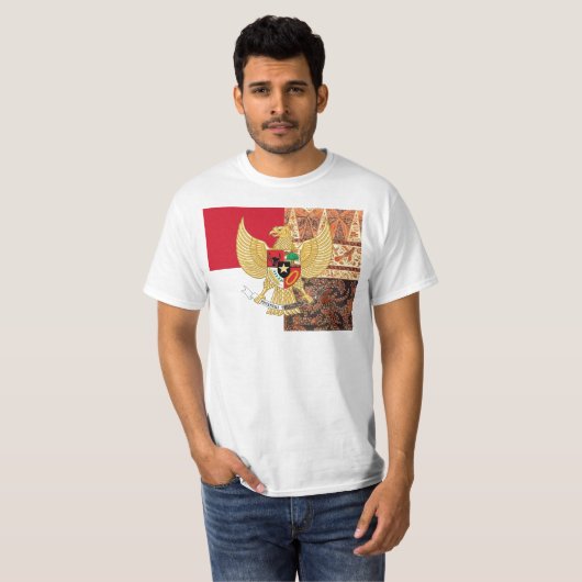 Emblem von Indonesien - Garuda Pancasila T-Shirt (Vorne ganz)