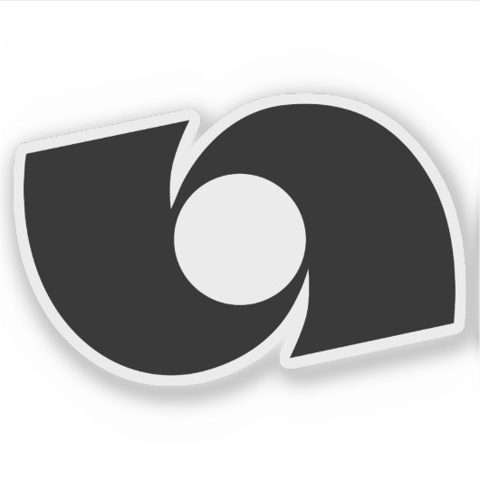 Emblem von Iwaki, Fukushima, Japan Aufkleber (Vorderseite)