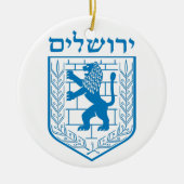 Emblem von Jerusalem Keramik Ornament (Vorne)
