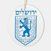 Emblem von Jerusalem Keramik Ornament (Links)