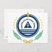 Emblem von Kap Verde Brasão de armas de Cabo Verde Postkarte (Vorne/Hinten)
