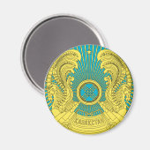 Emblem von Kasachstan Magnet (Vorderseite/Rückseite)