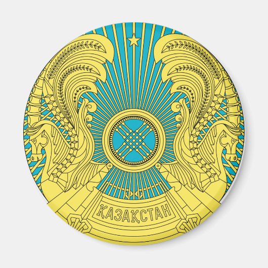 Emblem von Kasachstan Magnet (Vorne)