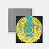 Emblem von Kasachstan Magnet (Vorderseite/Rückseite)
