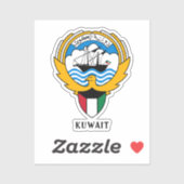 Emblem von Kuwait Aufkleber (Blatt)