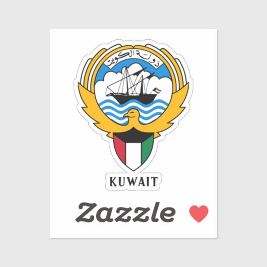Emblem von Kuwait Aufkleber (Blatt)