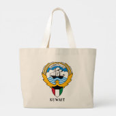 Emblem von Kuwait Jumbo Stoffbeutel (Rückseite)