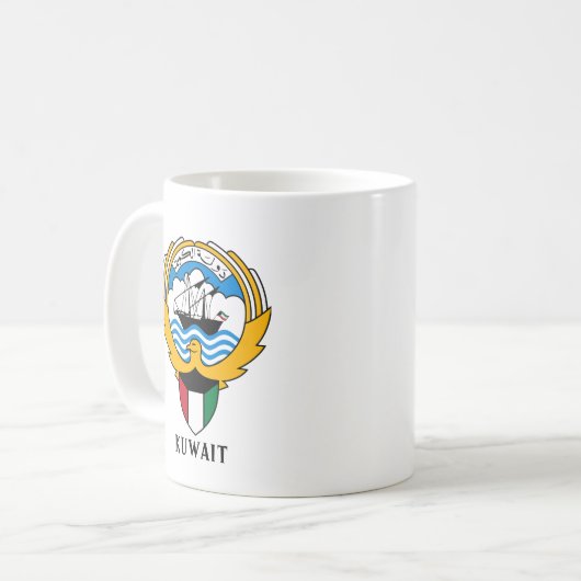 Emblem von Kuwait Kaffeetasse (Vorderseite Links)