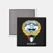 Emblem von Kuwait Magnet (Vorderseite/Rückseite)