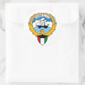 Emblem von Kuwait Runder Aufkleber (Tasche)