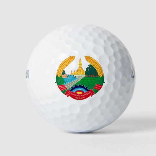 Emblem von Laos Golfball (Vorderseite)