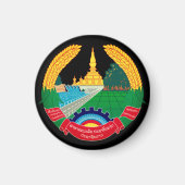 Emblem von Laos Magnet (Vorne)