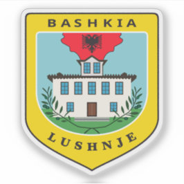 Emblem von Lushnjë, Albanien Aufkleber