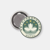 Emblem von Macau Magnet (Vorderseite/Rückseite)