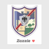 Emblem von Peshkopi, Albanien Aufkleber (Blatt)