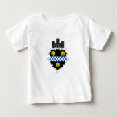 Emblem von Pittsburgh, Pennsylvania Baby T - Shirt (Vorderseite)