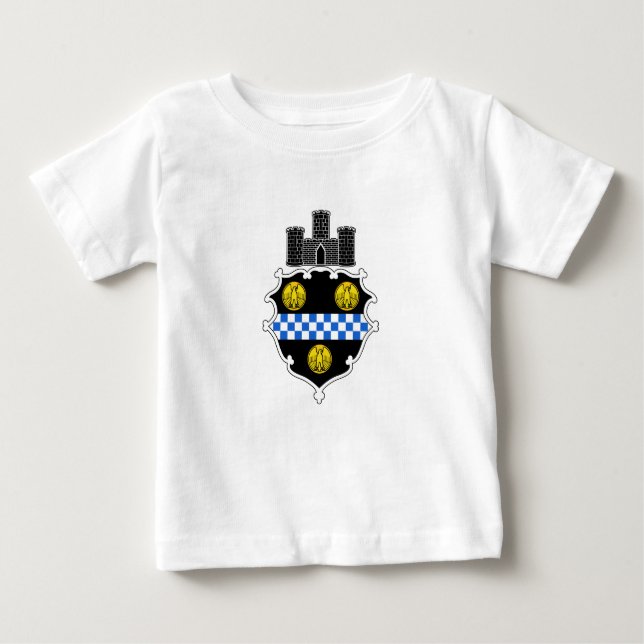 Emblem von Pittsburgh, Pennsylvania Baby T - Shirt (Vorderseite)
