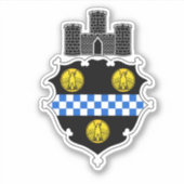 Emblem von Pittsburgh, Pennsylvania Vinyl Sticker (Vorderseite)