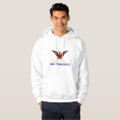 Emblem von San Francisco, Kalifornien Hoodie (Vorne ganz)
