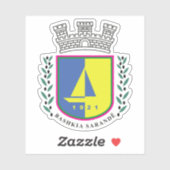 Emblem von Sarandë, Albanien Aufkleber (Blatt)