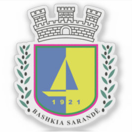 Emblem von Sarandë, Albanien Aufkleber