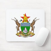 Emblem von Simbabwe Mousepad (Mit Mouse)