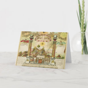 Emblematic Chart and Masonic History of FAM Karte