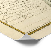 Emblematische Übersicht und maskische Geschichte d Poster (Ecke)