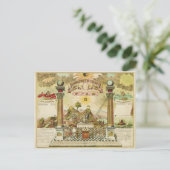 Emblematische Übersicht und maskische Geschichte d Postkarte (Stehend Vorderseite)