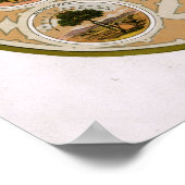 Embleme der Vereinigten Staaten 1876 Poster (Ecke)