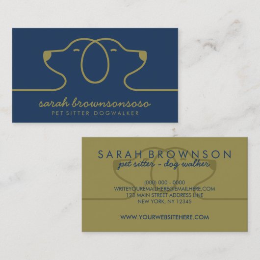 Embleme für Seeschiffe Visitenkarte (Vorne/Hinten)