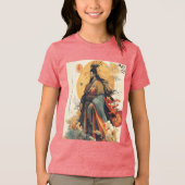 Embody Creation Traditionelle China Mythology Pan- Tri-Blend Shirt (Vorderseite)