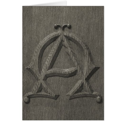 Embossed Alpha Omega Card (Vorne)