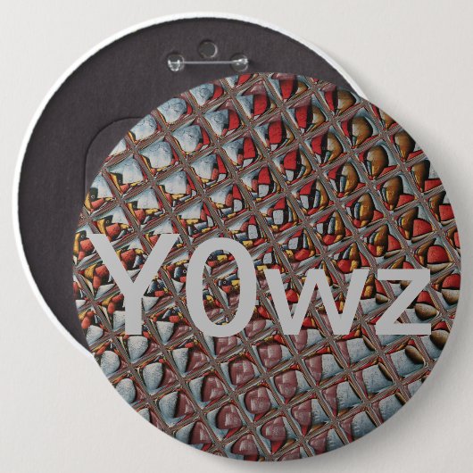 Embossed Ash Gray Maroon Checkered: Eine moderne K Button (Vorne & Hinten)